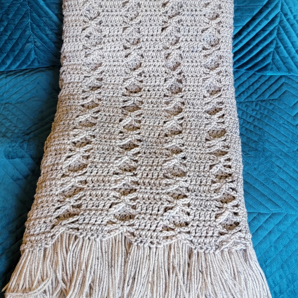 Handmade crocheted blanket